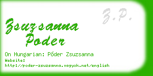 zsuzsanna poder business card